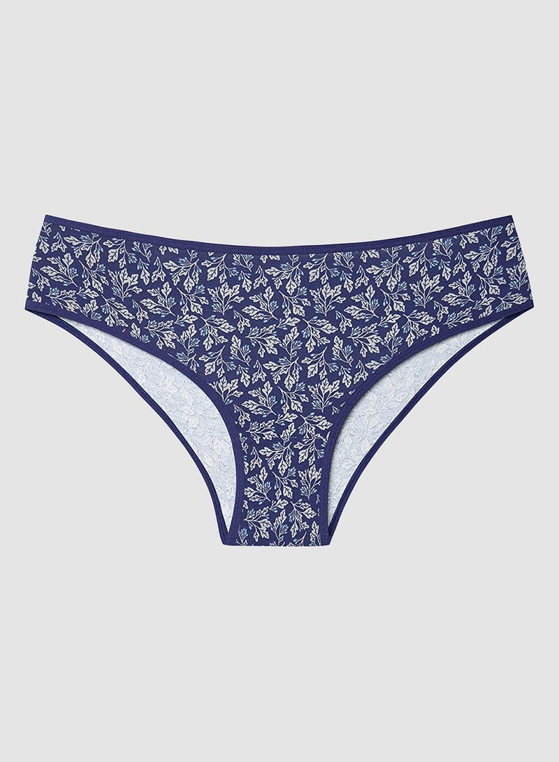 Penti Multicolour Oceanna 3-pack Leaf Patterned Cotton Low Waist Briefs - Image 3